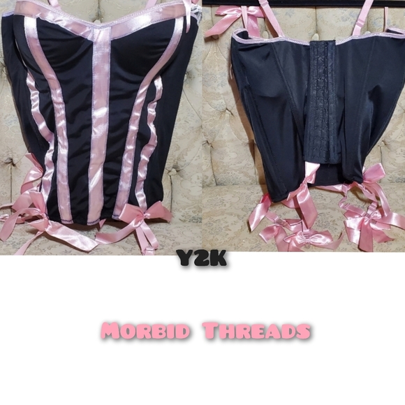 Y2K Morbid Threads Corset - Picture 2 of 8